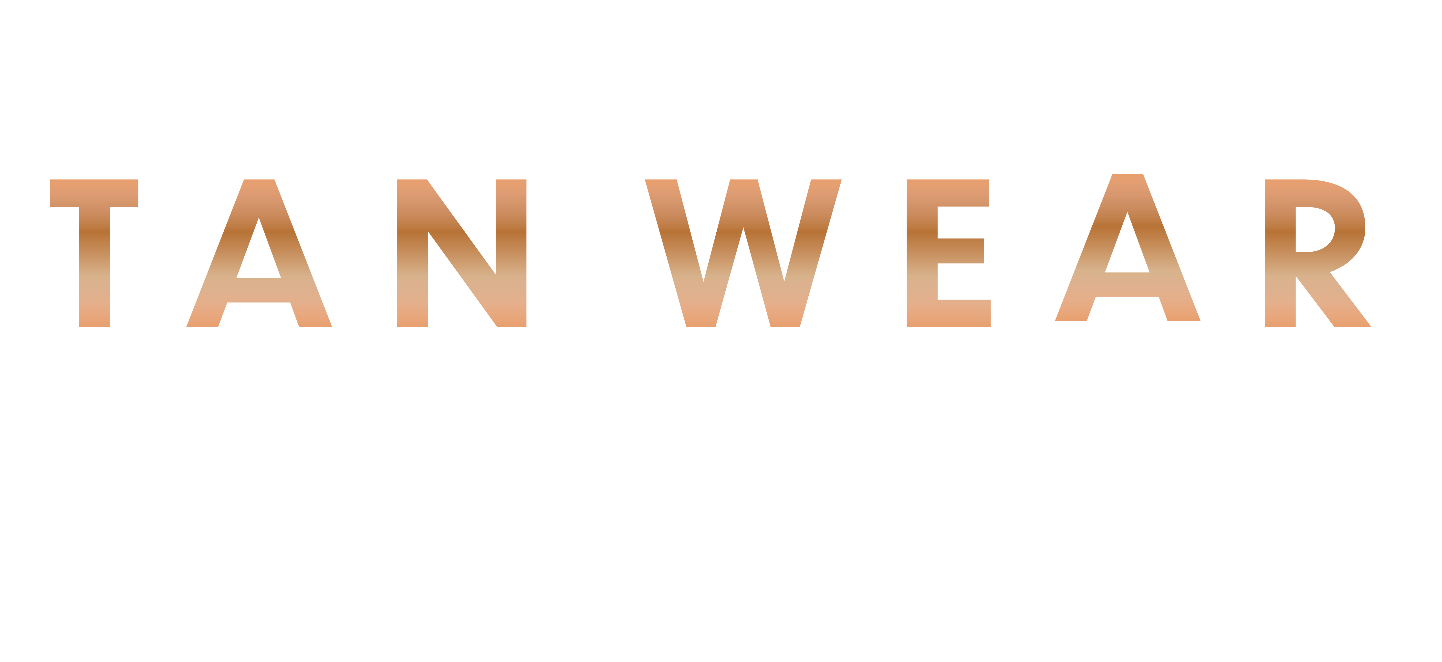 tan wear by dare new logo with white font